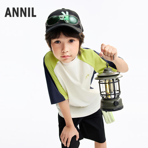 男童圆领短袖针织衫夏季新款安奈儿童装EB621623 商品图1