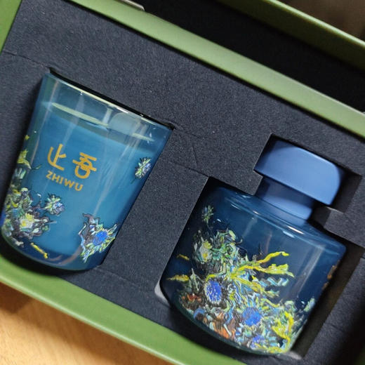 止吾梵高香薰蜡烛礼盒套装(香根草与白玫瑰)ZW8020- 商品图1