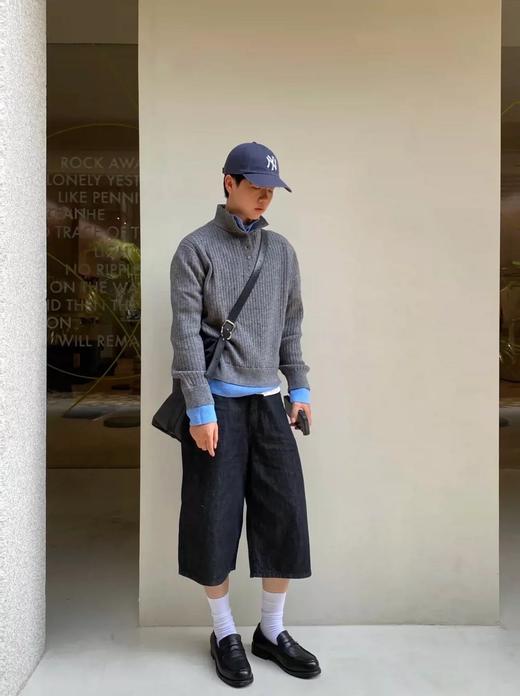 一店k ANN早春新款！撞色棉羊毛针织衫美滴很！把喜欢的感觉穿在身上！酷女孩👧🏻的长期主义高质感！立领撞色复古假两件叠穿！韩系时髦松弛感满满！显瘦设计感太绝了 商品图5