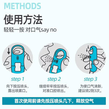 李施德林 (Listerine) 口喷冰蓝便携口气7.7mL*2支长效口气清新剂清嗓舒喉 /个人护理 /口腔护理 /口喷/电子口喷 商品图1