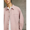 GXG男装 灰粉色微皱清新时尚翻领长袖衬衫 25春季热卖G25X031001 商品缩略图4