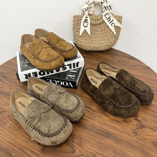 【柔软舒适，脚感巨好】春季新款女凯撒KAISER复古一脚蹬懒人鞋内增高休闲百搭勃肯鞋 商品图5