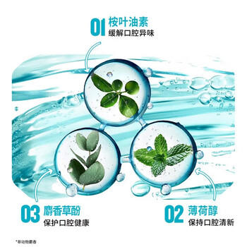 李施德林 (Listerine) 口喷冰蓝便携口气7.7mL*2支长效口气清新剂清嗓舒喉 /个人护理 /口腔护理 /口喷/电子口喷 商品图4