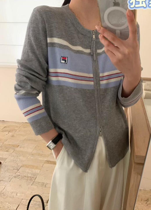 DYJ81235条纹撞色羊毛上衣 商品图4