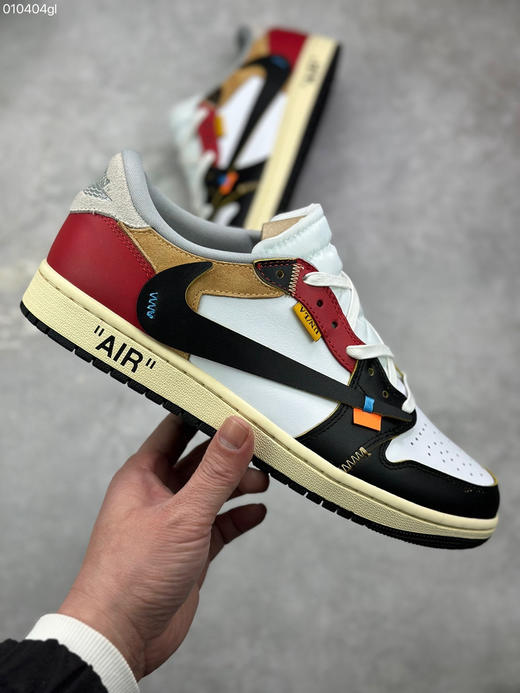 春季特惠💰430 倒勾限定 Travis Scott x Air Jordan 1 Reverse Mocha AJ1乔1 TS UN 联名倒钩 低帮文化篮球鞋 商品图3