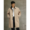 GXG男装 卡其色斜纹翻领质感长款外套风衣气质有型   春季热卖G25X081002 商品缩略图4
