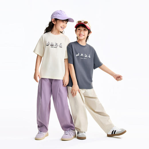 男女童圆领短袖针织衫夏季新款安奈儿童装EM621633 商品图3