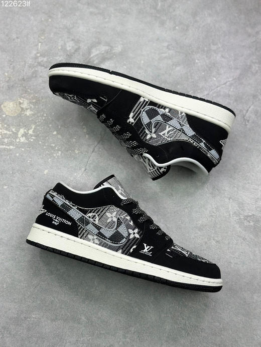 春季特惠💰320 Air Jordan 1 Low AJ1 WH LV 乔1 复古文化休闲运动篮球鞋 商品图4
