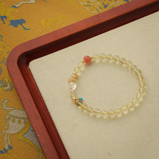 ² 【安然水晶】黄水晶手串系列（适合生肖龙/猴/鸡/马佩戴）LS-447 HM02-CRMM-ARSJ 商品图2