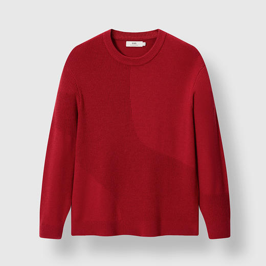 GXG男装   红色新年毛衣本命年男针织衫 25年春季热卖G25X201011 商品图4