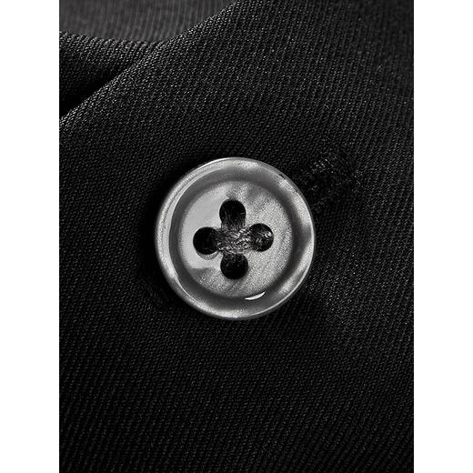 GXG男装 黑色易打理面料商务通勤长袖衬衫25年春季热卖G25X031018 商品图3