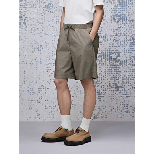 GXG男装 网布设计休闲短裤防晒沙滩裤男裤25年夏季热卖G25X222027 商品图2