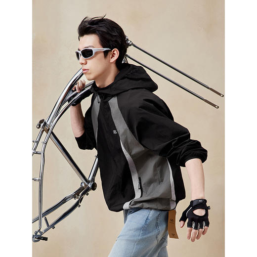 GXG男装 防晒易打理透气夹克通勤休闲宽松外套上衣 25夏热卖 商品图3