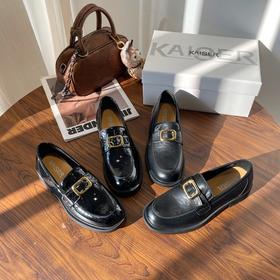 KAISER 凯撒春季新款英伦风乐福鞋女单鞋KS95079