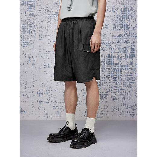 GXG男装 网布设计休闲短裤工装男通勤短裤25年夏季热卖G25X222026 商品图2