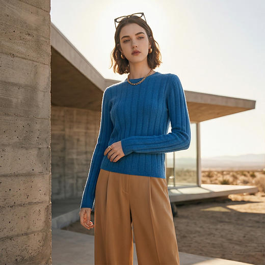 PALUOPO/PL圆领女衫ET23078R/约重200g帕罗 商品图5