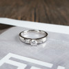 【天然正品】AU750白金时尚设计款0.244克拉钻石戒指12号（戒圈可改）030226NJS41 商品缩略图5