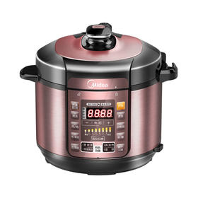 美的（Midea）电压力锅 6L高压锅 预约 匀火速热  全自动 大容量 高压电饭锅 双胆YL60Simple101