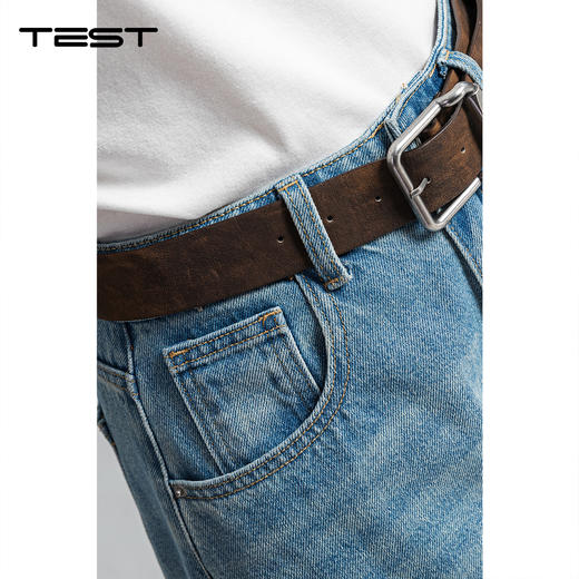 春上新美式复古弯刀裤显瘦宽松阔腿牛仔裤3261014 商品图3