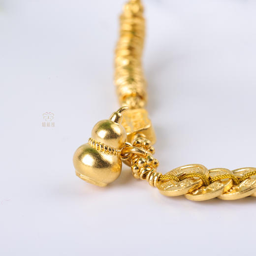 【九五至尊】足金五帝钱福禄手链  ZX2602095 商品图6