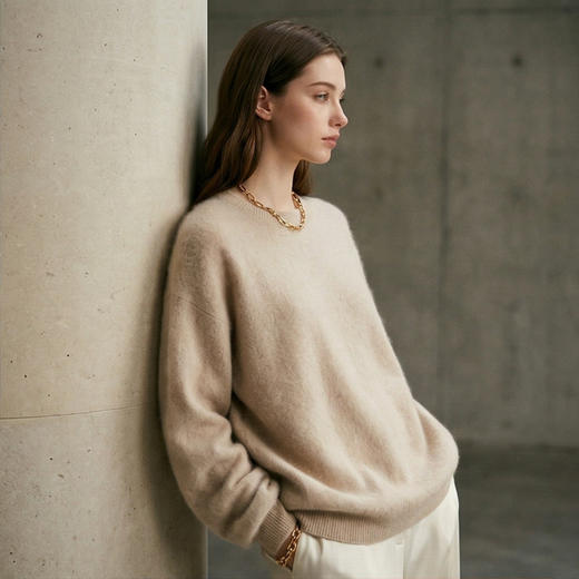 PALUOPO/PL圆领厚款羊绒衫/ET255200R/约重300g帕罗 商品图2