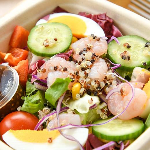 虾仁鸡蛋蔬菜沙拉155g 商品图1