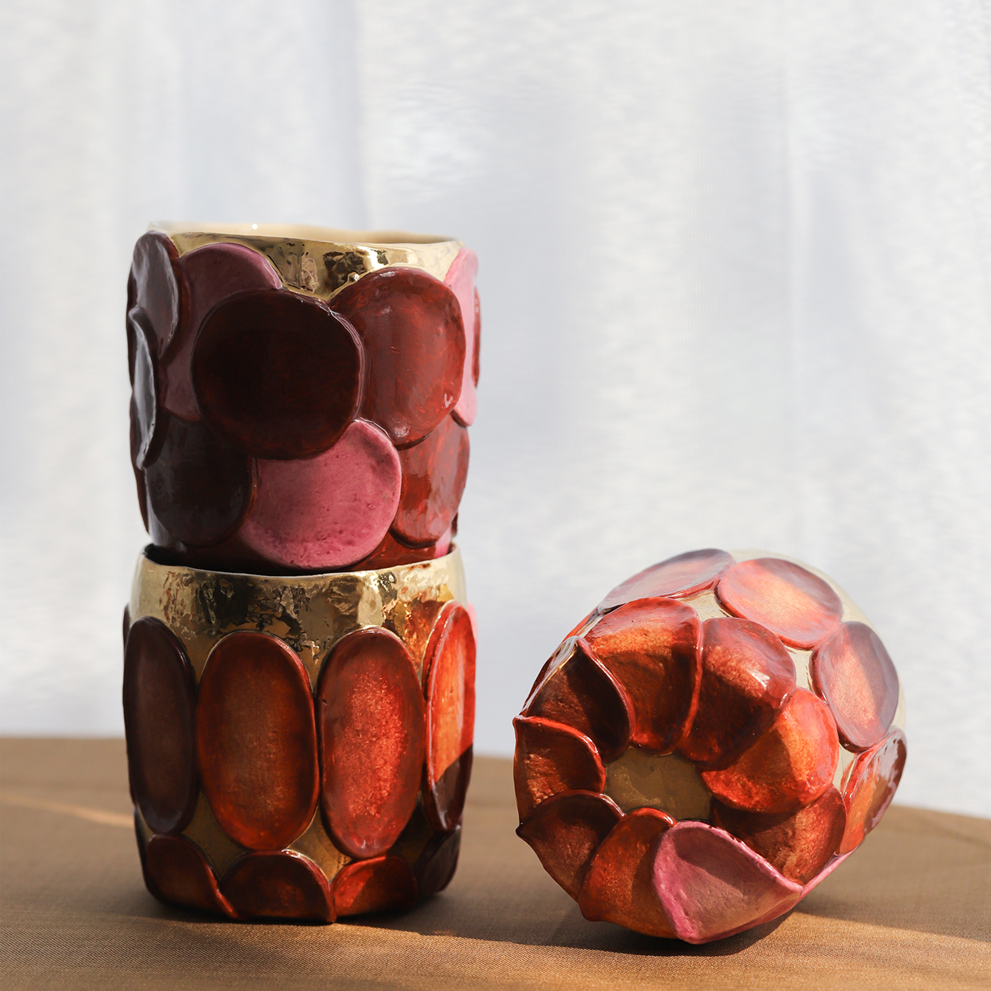 中国 花狗空间张晓雪 手握杯 条纹杯 咖啡杯