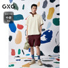GXG男装  圆领T恤肌理材质简约休闲短袖针织  夏季热卖G25X442112 商品缩略图1