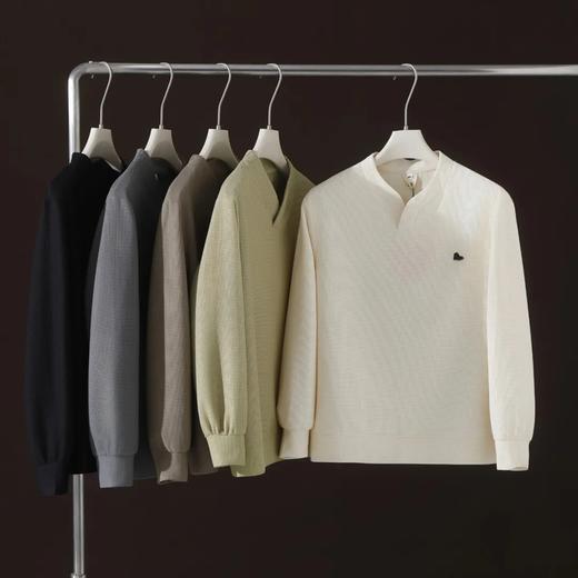 【yz-2601】春新款情侣华夫格速干打底长袖T恤！！ 商品图1