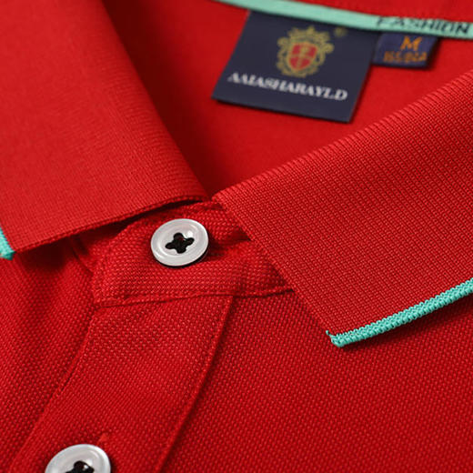 200克棉涤细珠间色二级领短袖翻领polo衫  ZT-8831# 商品图7