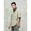 GXG男装 卡其色衬衫宽松短袖衬衣25夏热卖 G25X232034 商品缩略图2