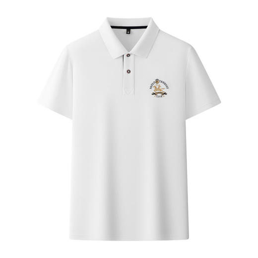 夏丝光双面珠地短袖男士polo衫商务休闲刺绣纯色翻领男POLO  PSL-PSL8516 商品图4
