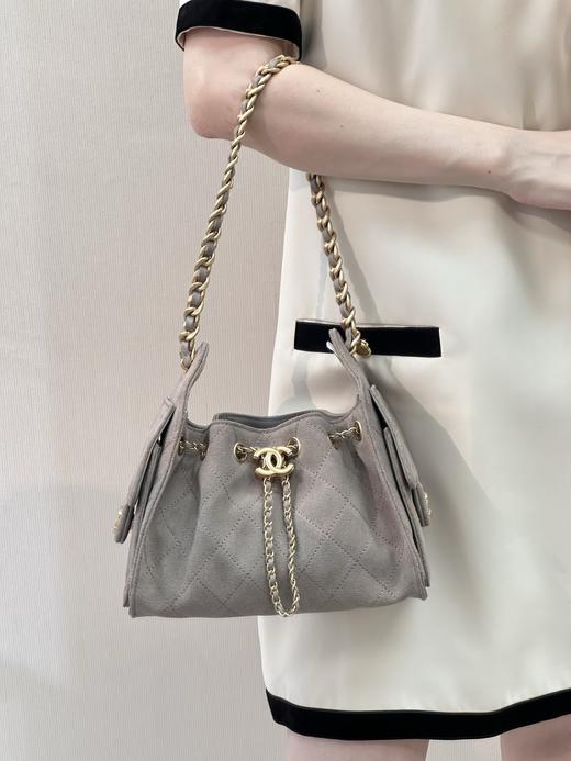 香奈儿 26c 25bag mini 麂皮 灰色 hobo （LZ） 商品图3