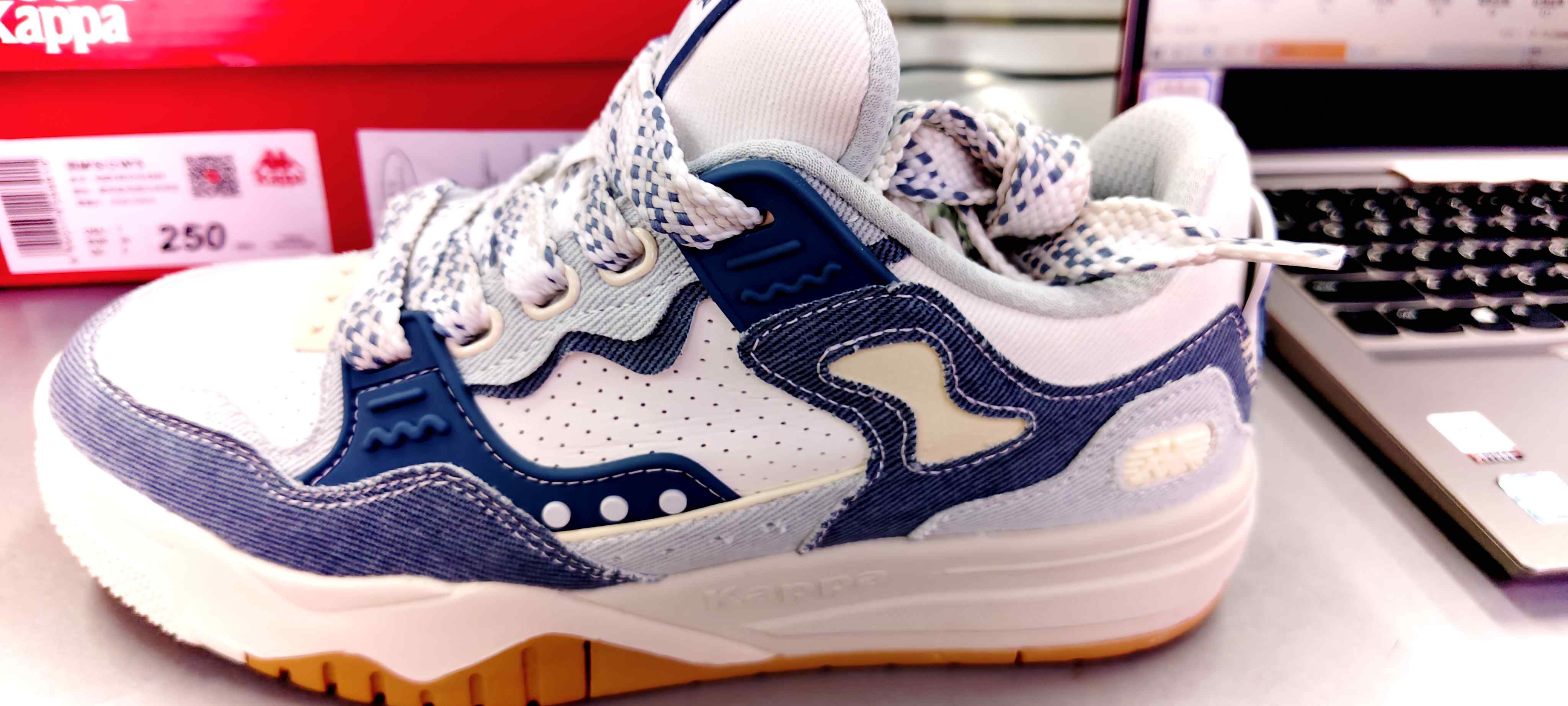 XY/Kappa卡帕背靠背春季男女同款运动休闲厚底板鞋潮流K0EY5CC16-8305