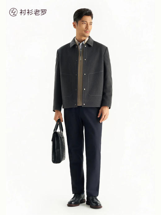 【大师1号】100%羊毛秋冬外套羊毛翻领夹克259Y7J515N[门店专款] 商品图4