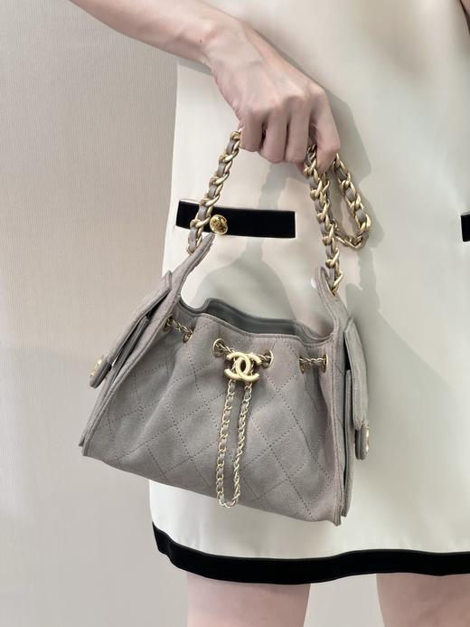 香奈儿 26c 25bag mini 麂皮 灰色 hobo （LZ） 商品图4
