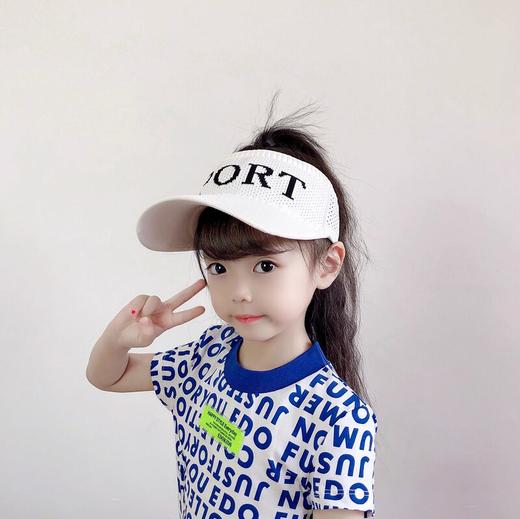 儿童空顶帽女韩版春夏骑车户外运动鸭舌帽无顶学生太阳帽遮阳帽子 商品图2