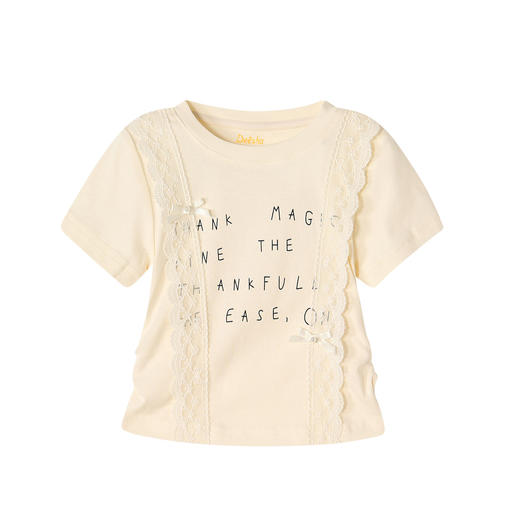 笛莎/Deesha 2026年夏季新款女童小童圆领T恤 商品图4