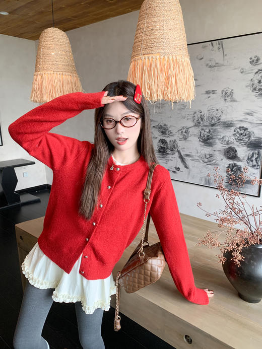 <曾小咸推荐>3.7现货秒杀 ！微信超特价！芭蕾风花边打底衫t恤 日常129.99 立减50 秒杀79.99！！开衫 秒杀79.99！！ 商品图5