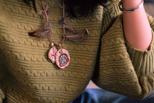 西夏风毛衣链 商品图1