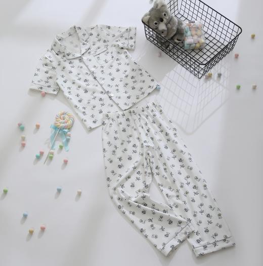 【潮酷小狗】舒雅童装男女童中性家居套装50%棉50%莫  3Z/26496H 商品图4