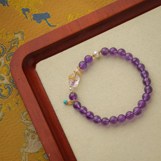 ² 【安然水晶】紫水晶系列手串（适合生肖虎/羊佩戴）LS-470 HM02-CRMM-ARSJ 商品图6