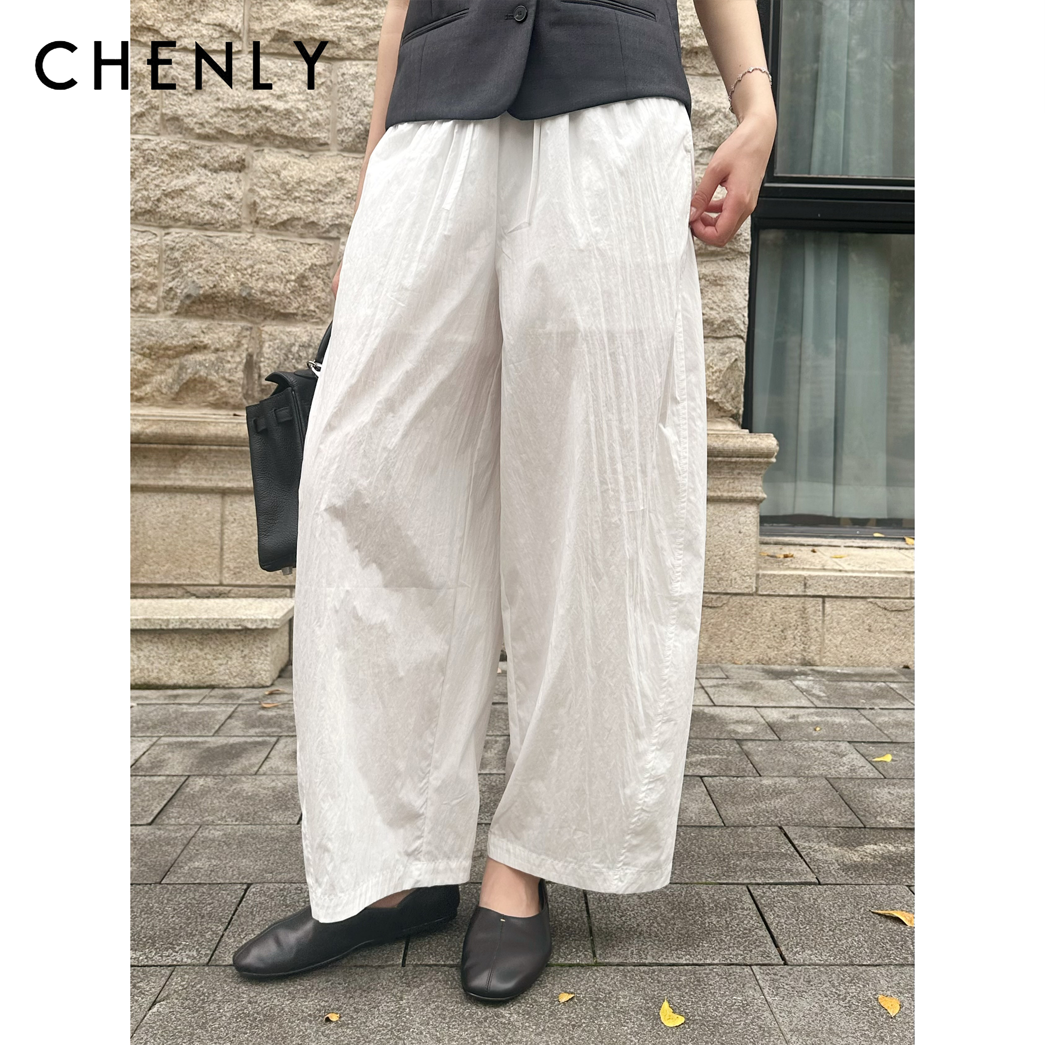 尘衣｜26SS松紧腰日系百搭气球裤