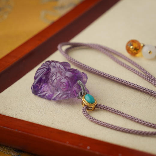 ² 【安然水晶】特价孤品-紫锂辉/紫水晶项链系列-LS-457 (48小时鉴赏期 )HM02-CRMM-ARSJ 商品图1