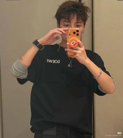 罗家新款小口袋LOGO短袖T恤 商品图2