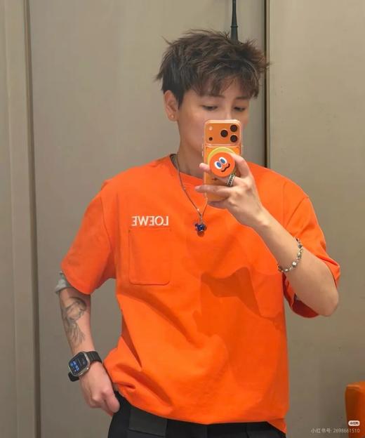 罗家新款小口袋LOGO短袖T恤 商品图3