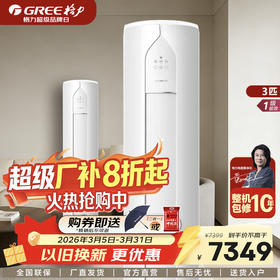 GREE格力 凉之沁 2匹/3匹 一级能效 变频冷暖 家用客厅柜机空调