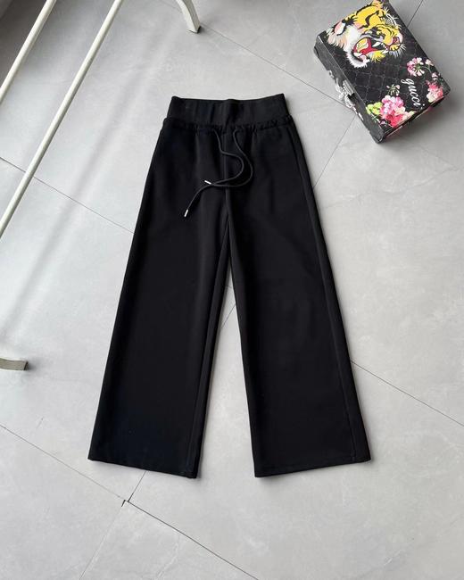 F030465新款休闲运动腰部抽绳设计瑜伽裤便捷百搭中腰阔腿卫裤 商品图4