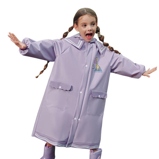 【加宽大帽檐❗挡雨防风】柠檬宝宝儿童雨衣小学生户外徒步防水衣小孩EVA雨披批发防暴雨。rh 商品图4