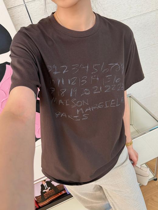 梅森马吉拉 字母印花圆领短袖T恤 商品图5
